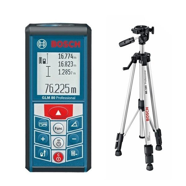Лазерний далекомір Bosch GLM 80 + BS150 від компанії Центр технічних рішень - фото 1