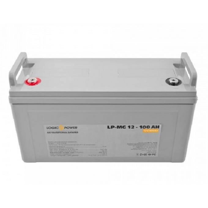 Акумуляторна батарея мультигелевий Logic. Power LP-MG 12V - 100 Ah Silver (2315) - доставка