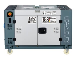 Дизельний генератор Konner Sohnen KS 13-2DEW ATSR (9 кВт / 18 к. с., 1ф. , АВР)