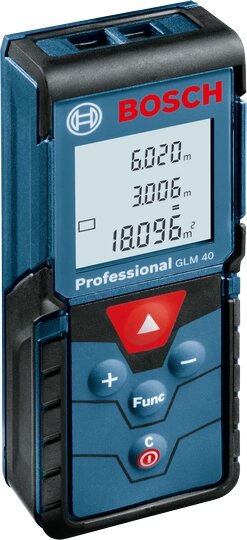 Лазерний далекомір BOSCH GLM 40 Professional (чохол) - інтернет магазин