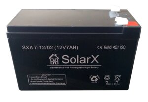 Акумуляторна батарея SolarX SXA 7-12 AGM