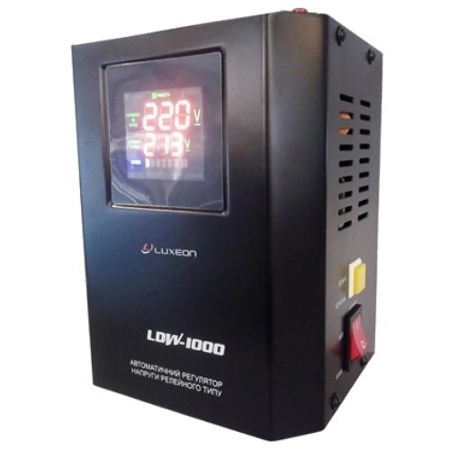 Релейний стабілізатор LUXEON LDW-500 (чорний) від компанії Центр технічних рішень - фото 1
