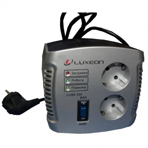 Релейний стабілізатор напруги LUXEON CUBE 500 від компанії Центр технічних рішень - фото 1