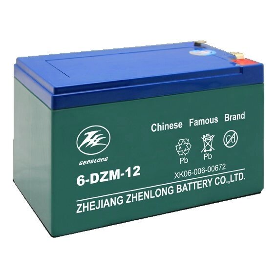 Стартерний акумулятор ZHEN LONG 6-DZM12 від компанії Центр технічних рішень - фото 1