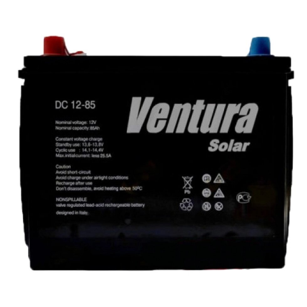 Свинцево-кислотний акумулятор Ventura DC 12-85 Solar від компанії Центр технічних рішень - фото 1