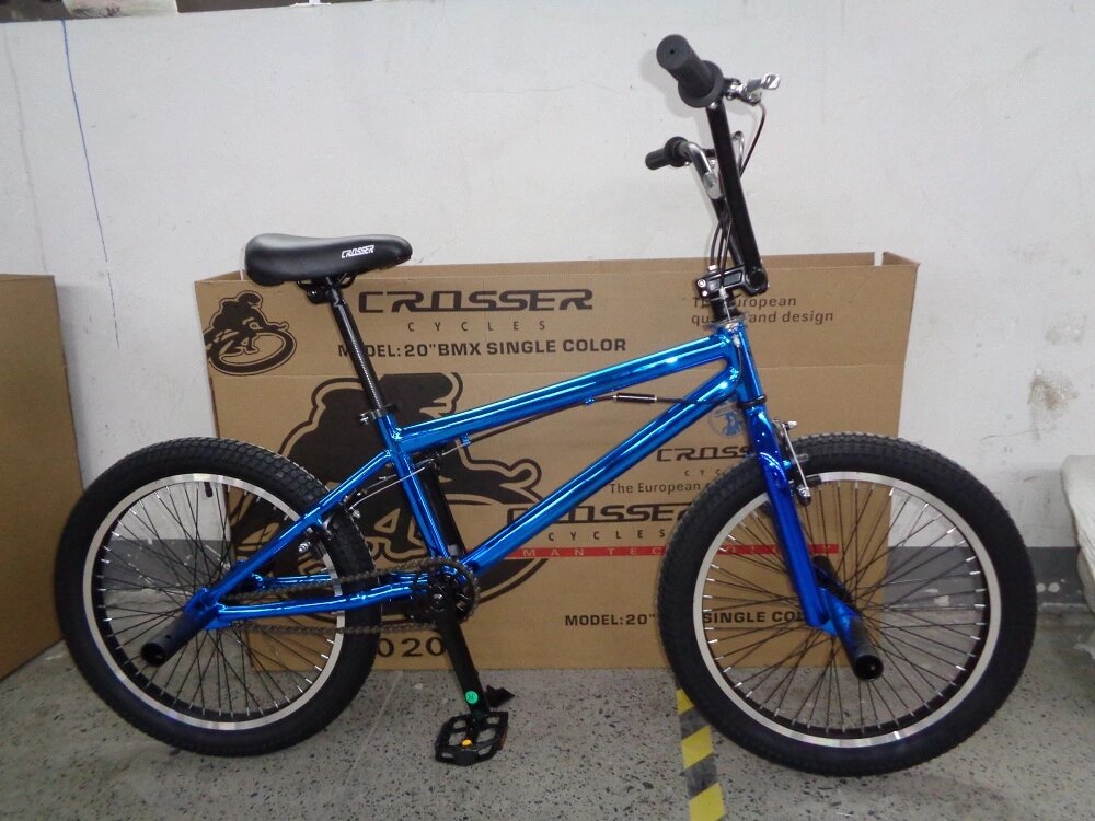 Трюкових велосипед BMX Crosser BLUE 20 від компанії Центр технічних рішень - фото 1