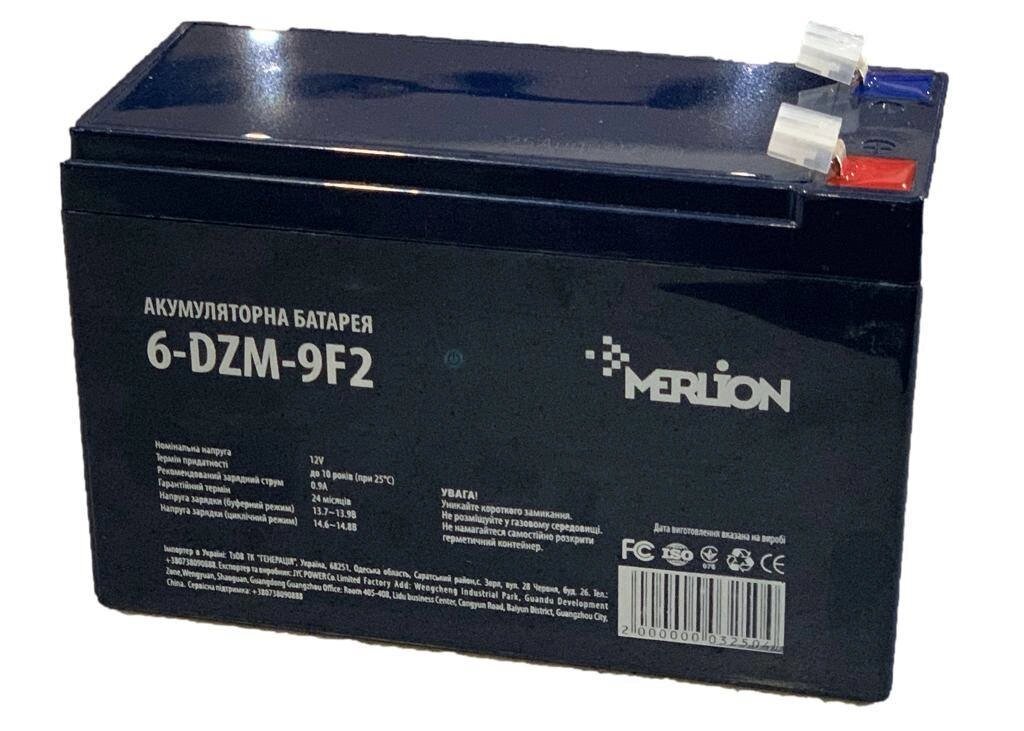 Тягова акумуляторна батарея MERLION 6-DZM-9, 12V 9Ah F2, (150x65x 95 (100 від компанії Центр технічних рішень - фото 1