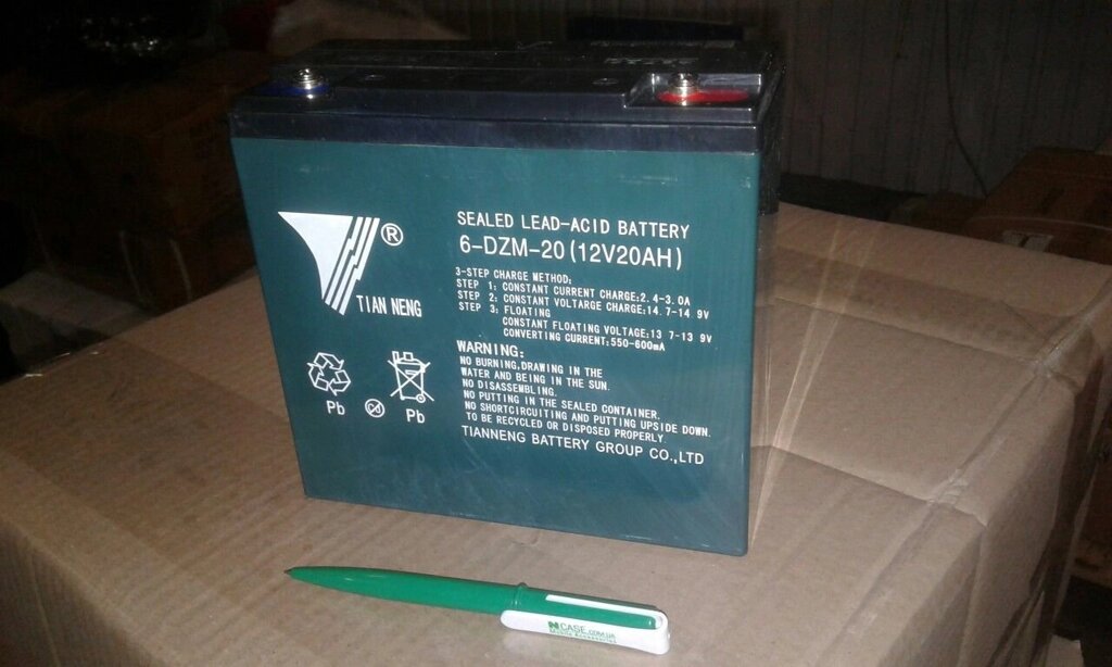 Тягова акумуляторна батарея TIAN NENG 6-DZM-20, 12V 20Ah від компанії Центр технічних рішень - фото 1