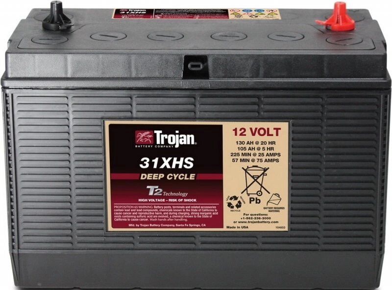 Тяговий свинцево-кислотний акумулятор TROJAN 31XHS (12В, 130 Ач) від компанії Центр технічних рішень - фото 1