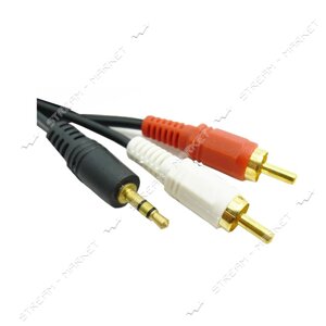 Кабель перехідник Mini Jack мініджек на 2RCA 5м