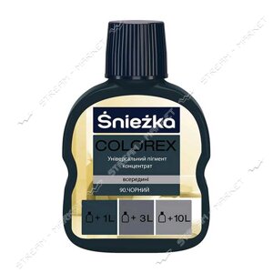 Пігмент для водоемульсійної фарби Sniezka Colorex №90 100мол чорний