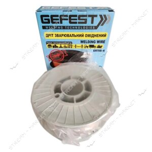 Дріт зварювальний Gefest E71T-GS з флюсом d0.8мм 1кг Україна