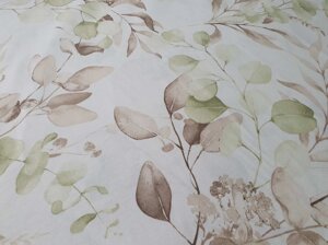 Тефлоновая ткань DUCK napolyon - тополиный лист крупный - салат