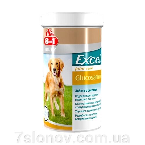8 в 1 Exel Glucosamine вітаміни для собак із глюкозаміном 110 шт 660890 від компанії Інтернет Ветаптека 7 слонів - фото 1