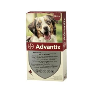 Адвантикс Advantix краплі на холку для собак 10-25 кг Bayer 1 піпетка