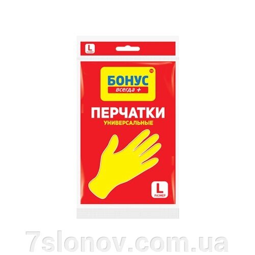 БОНУС Рукавички гумові універсальні L від компанії Інтернет Ветаптека 7 слонів - фото 1