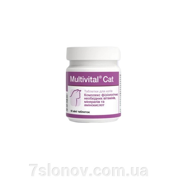 Долфос вітамінно-мінеральний комплекс для котів Мультивітал Кет 90 шт від компанії Інтернет Ветаптека 7 слонів - фото 1