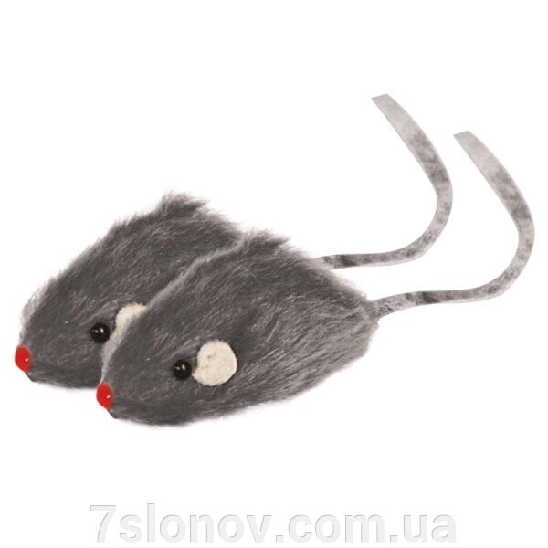 Іграшка для котів Миша сіра *24 FOX M002G від компанії Інтернет Ветаптека 7 слонів - фото 1