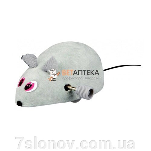 Іграшка для котів Миша заводна маленька 7 см від компанії Інтернет Ветаптека 7 слонів - фото 1