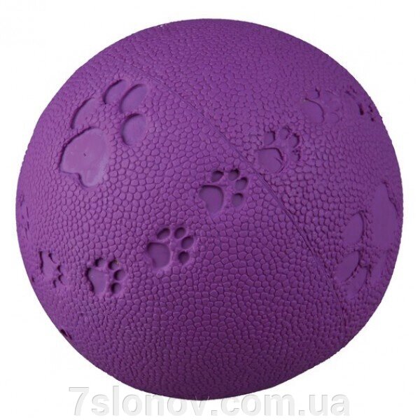 Іграшка для собак М'яч литої гума 950 мм лапка та пищалка 34863 від компанії Інтернет Ветаптека 7 слонів - фото 1