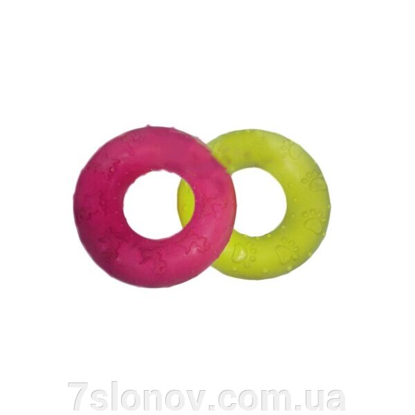 Іграшка гумова Пончик кольоровий 6-18 Д-7см від компанії Інтернет Ветаптека 7 слонів - фото 1