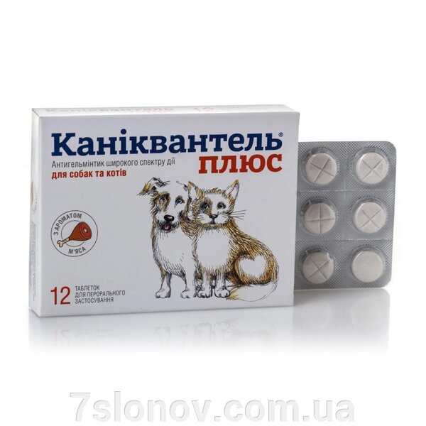 Каніквантел Плюс №12 таблетки антигельмінтні Haupt Pharma Німеччина від компанії Інтернет Ветаптека 7 слонів - фото 1