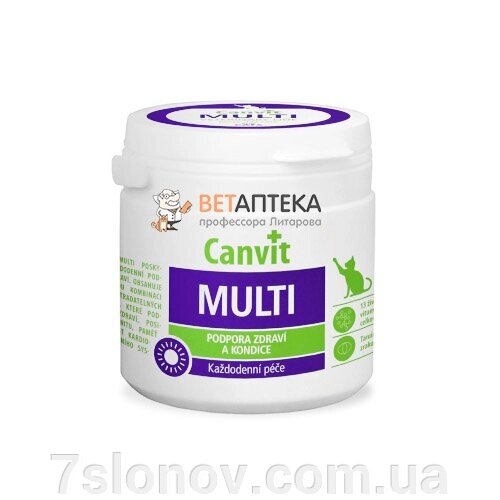 Канвіт Canvit Multi мульти для котів 100 таблеток від компанії Інтернет Ветаптека 7 слонів - фото 1