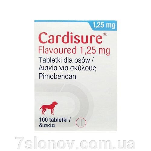 Кардишур 1.25 мг №100 таблеток Dechra від компанії Інтернет Ветаптека 7 слонів - фото 1