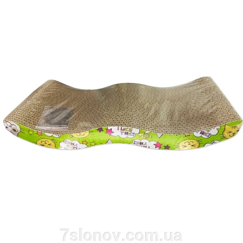 Кігтеточка лежанка для котів Хвиля 44*21*4 див від компанії Інтернет Ветаптека 7 слонів - фото 1