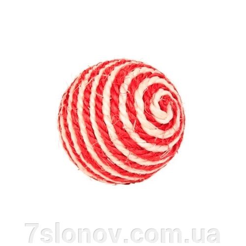 Кігтеточка м'ячик із сизалю 6,5 см FOX NT285 від компанії Інтернет Ветаптека 7 слонів - фото 1