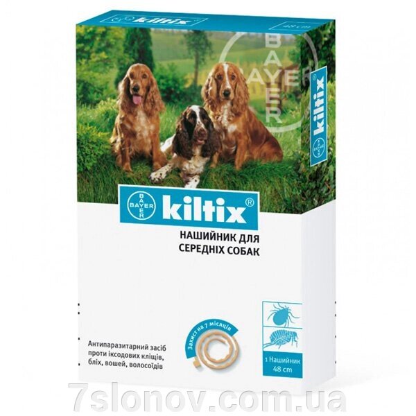 Кілтікс нашийник 48 см для середніх собак Bayer від компанії Інтернет Ветаптека 7 слонів - фото 1