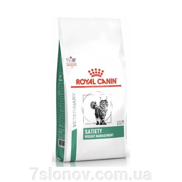 Корм д / кот Роял Royal Canin  VD FELINE SATIETY WEIGHT MANAGEMENT контроль ваги 1,5 кг від компанії Інтернет Ветаптека 7 слонів - фото 1