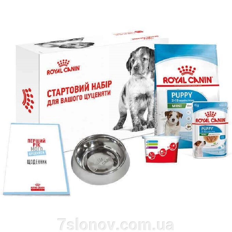 Корм для цуценят дрібних порід Mini Puppy із птахом Стартовий набір Royal Canin від компанії Інтернет Ветаптека 7 слонів - фото 1