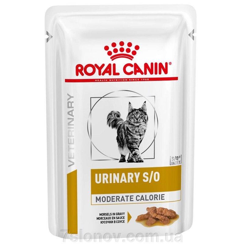 Корм для котів Urinary S/O Feline Pouches Moderate Calorie зі схильністю до набору зайвої ваги та захворюваннях від компанії Інтернет Ветаптека 7 слонів - фото 1