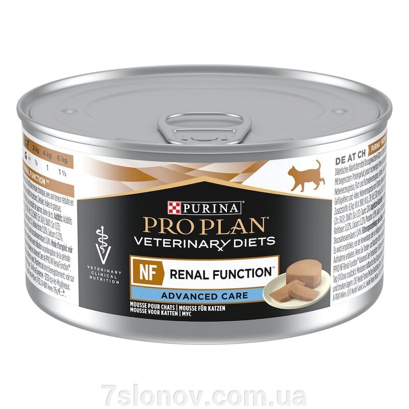 Корм для котів Veterinary Diets NF St/Ox Renal Function Advanced при нирковій недостатності 195 г Purina від компанії Інтернет Ветаптека 7 слонів - фото 1