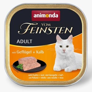 Корм для котів Adult з м'ясом птиці та телятиною 100 г Animonda