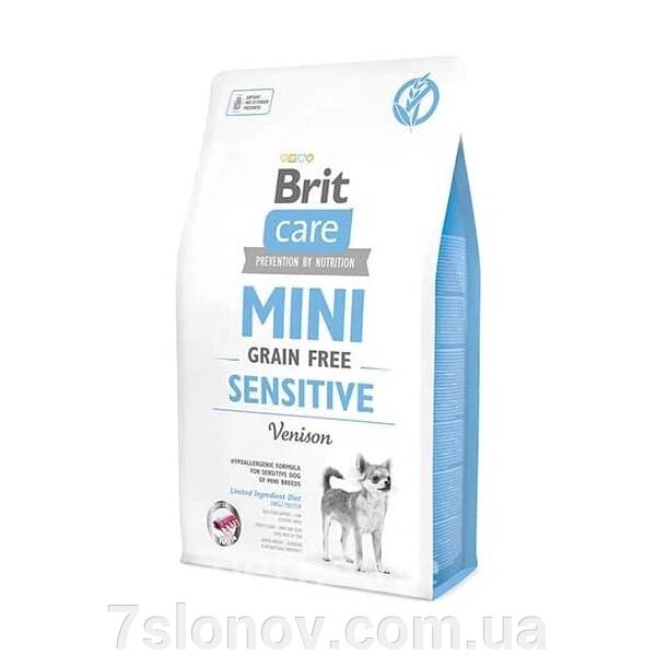 Корм для собак Брит малих порід c чутливим травник Brit CareGF Mini Sensitive 0,4к від компанії Інтернет Ветаптека 7 слонів - фото 1