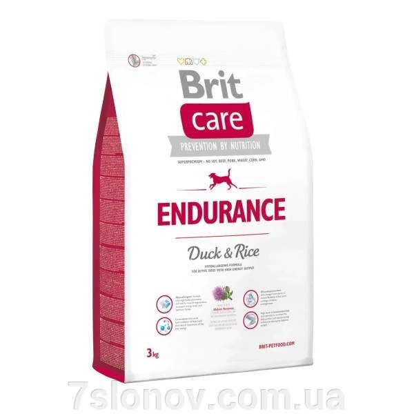 Корм гіпоалергенний для активних собак всіх порід Брит Brit Care Endurance 3 кг від компанії Інтернет Ветаптека 7 слонів - фото 1