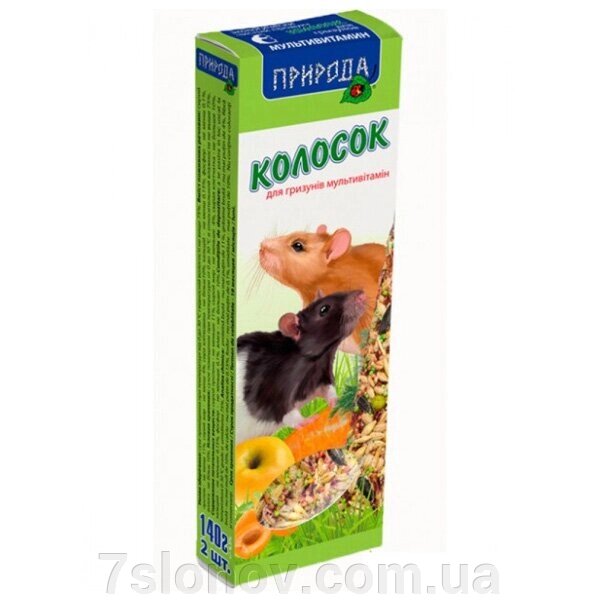 Корм Колосок мультивітамін для гризунів 140 г Природа від компанії Інтернет Ветаптека 7 слонів - фото 1