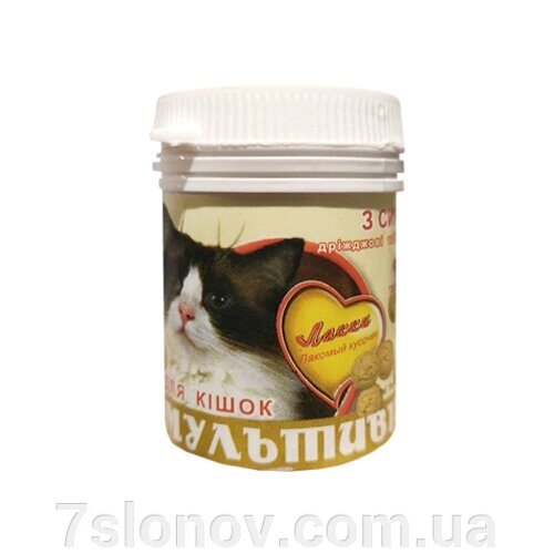 Лакки вітаміни для котів Мультивіт із сиром №90 від компанії Інтернет Ветаптека 7 слонів - фото 1