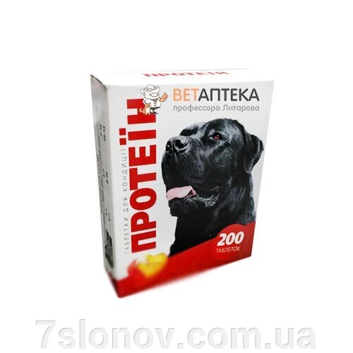 Лакки вітаміни для собак Мультивіт протеїн №200 від компанії Інтернет Ветаптека 7 слонів - фото 1