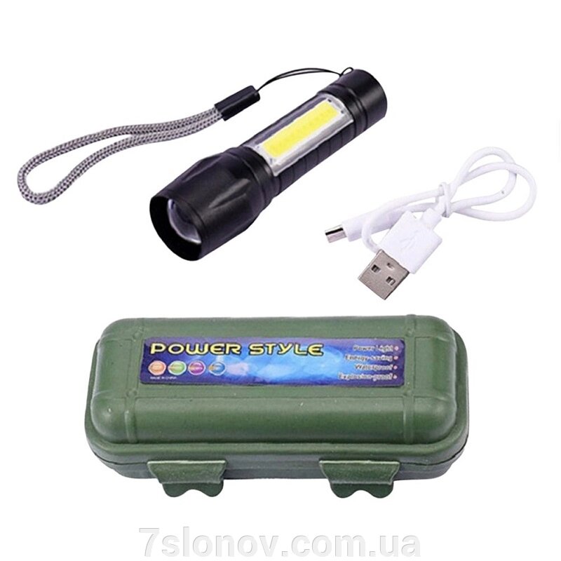 Ліхтар світлодіодний на акумуляторі з бічним підсвічуванням на USB ZG-13 Poliit від компанії Інтернет Ветаптека 7 слонів - фото 1