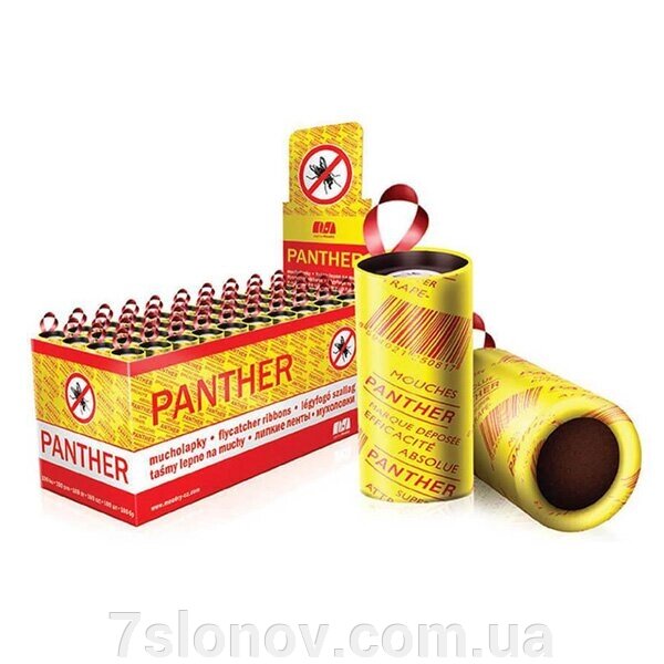 Липка стрічка Flyfoon № 1 Пантера Україна Червона/100 від компанії Інтернет Ветаптека 7 слонів - фото 1