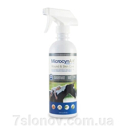 Мікроцин Microcyn Wound&Skin Care Spray МІКРОЦИН спрей обробки ран та догляд за шкірою 0,5 л 992844 від компанії Інтернет Ветаптека 7 слонів - фото 1