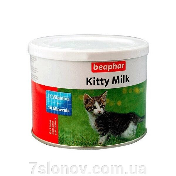 Молоко сухе для кошенят 200 г Беафар 123957 від компанії Інтернет Ветаптека 7 слонів - фото 1