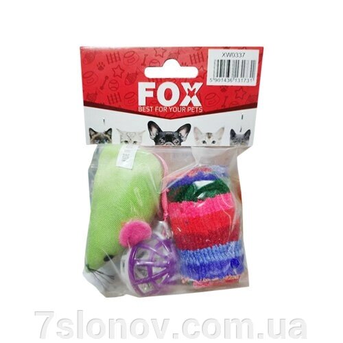 Набір іграшок для кішок FOX XW0337 від компанії Інтернет Ветаптека 7 слонів - фото 1