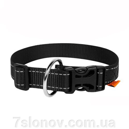 Нашийник Dog Extreme нейлон з ручкою чорний 40 мм х 55-75 см COLLAR 67051 від компанії Інтернет Ветаптека 7 слонів - фото 1