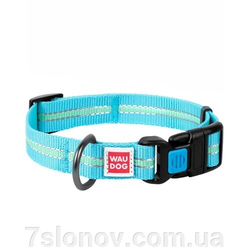 Нашийник WAUDOG Nylon світлонакопичувальний блакитний 20 мм х 24-40 см COLLAR 45632 від компанії Інтернет Ветаптека 7 слонів - фото 1