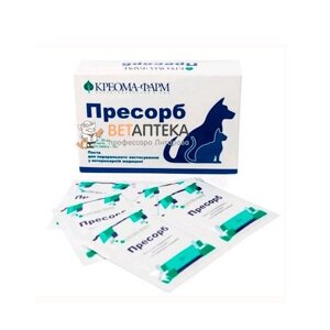 Паста для собак та кішок Пресорб адсорбент при отруєннях 10 г №1 Креома-Фарм