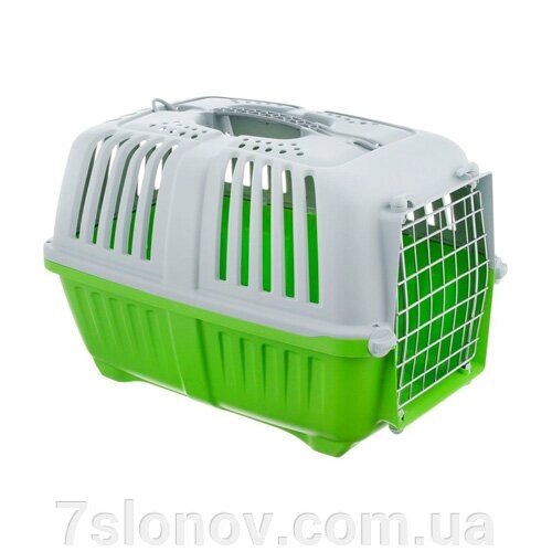 Перенесення для кішок і собак до 12 кг Pratiko 1 Metal Light Green 48 x 31.5 x 33 см MPS від компанії Інтернет Ветаптека 7 слонів - фото 1